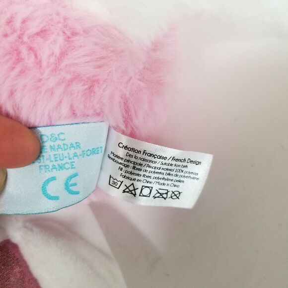 Baby Nat‎ Unicorn Pink Stuffed Plush with Spakley Accents & Security Blanket - Picture 11 of 15